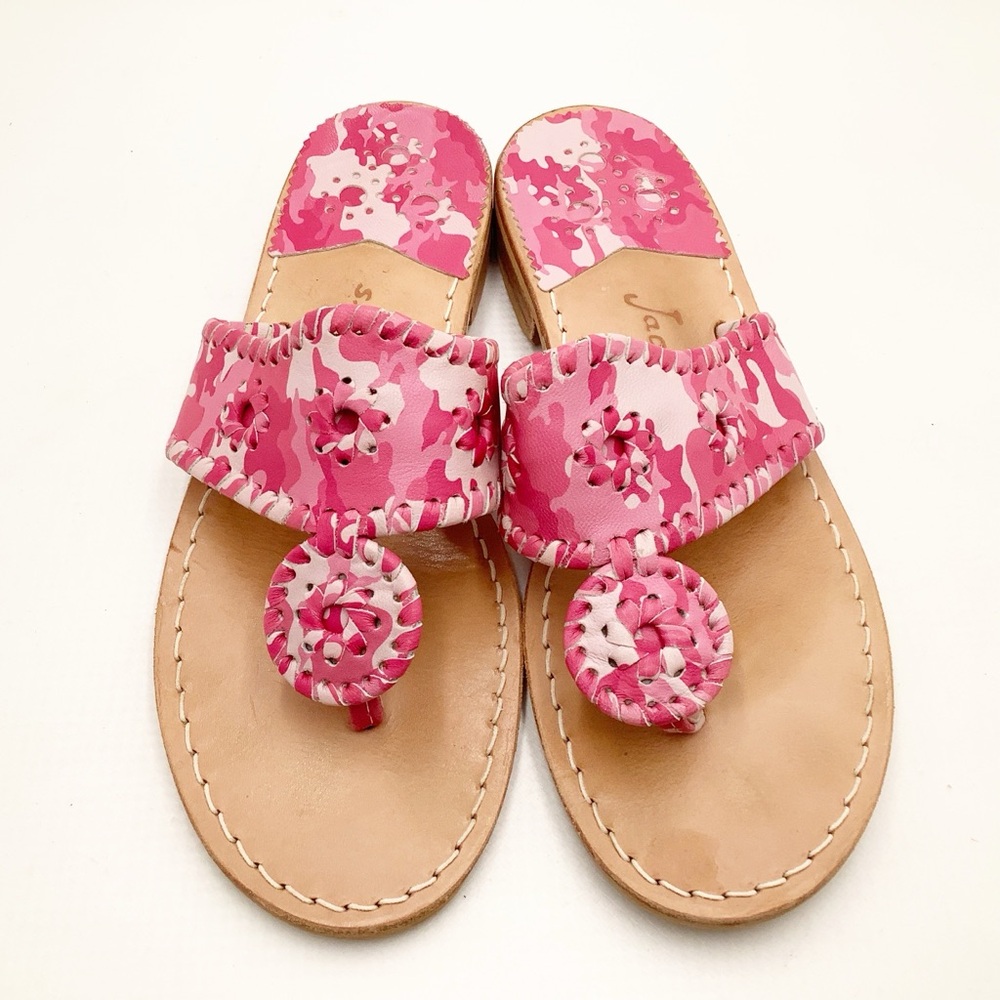 {Jack Rogers} Pink Camo Sandals